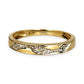 GOLD DEAL | 9ct Gold Golden Wave – Diamond Accent Ring Size L