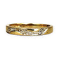GOLD DEAL | 9ct Gold Golden Wave – Diamond Accent Ring Size L