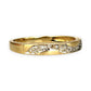 GOLD DEAL | 9ct Gold Golden Wave – Diamond Accent Ring Size L