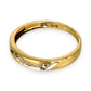 GOLD DEAL | 9ct Gold Golden Wave – Diamond Accent Ring Size L