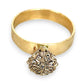 GOLD DEAL | 9ct Gold Floral Diamond Cluster Ring Size M 1/2