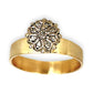 GOLD DEAL | 9ct Gold Floral Diamond Cluster Ring Size M 1/2