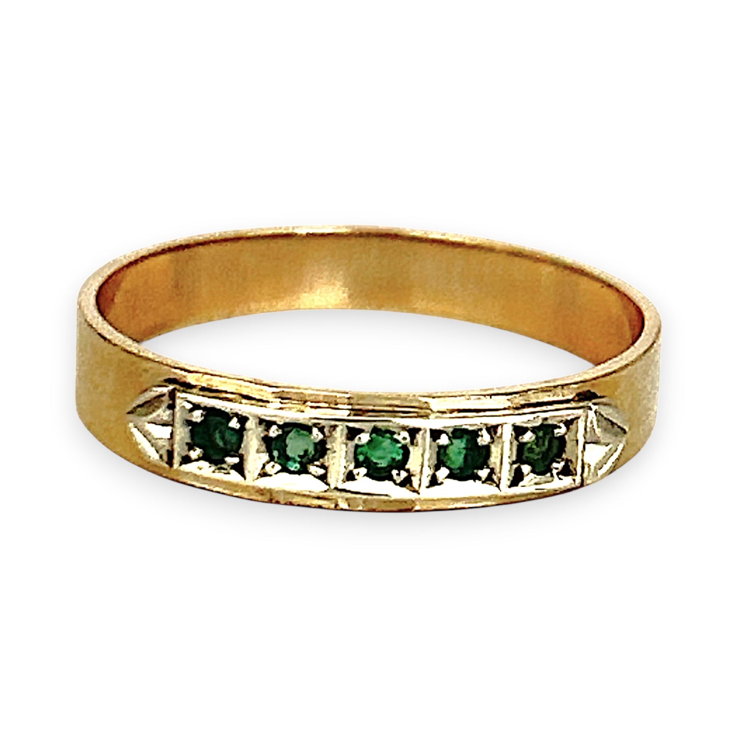 GOLD DEAL | 9ct Y/W Gold Verdant Harmony Ring Size O