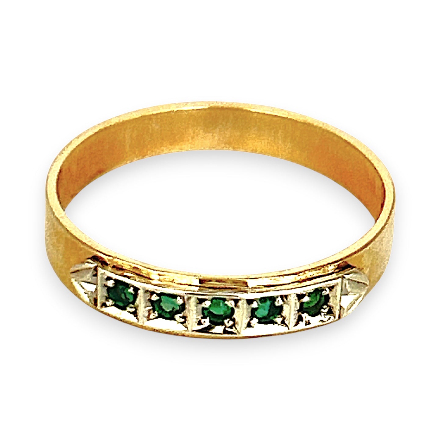 GOLD DEAL | 9ct Y/W Gold Verdant Harmony Ring Size O