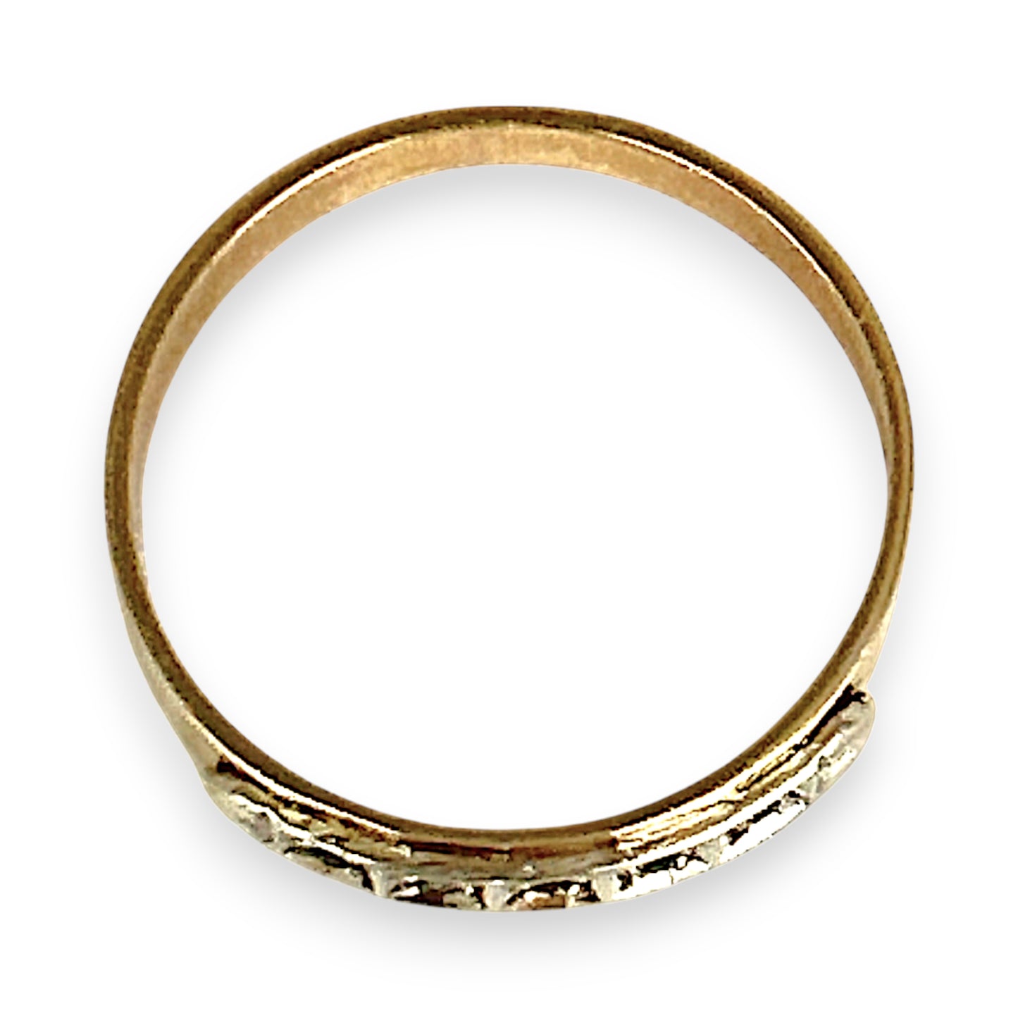 GOLD DEAL | 9ct Y/W Gold Verdant Harmony Ring Size O