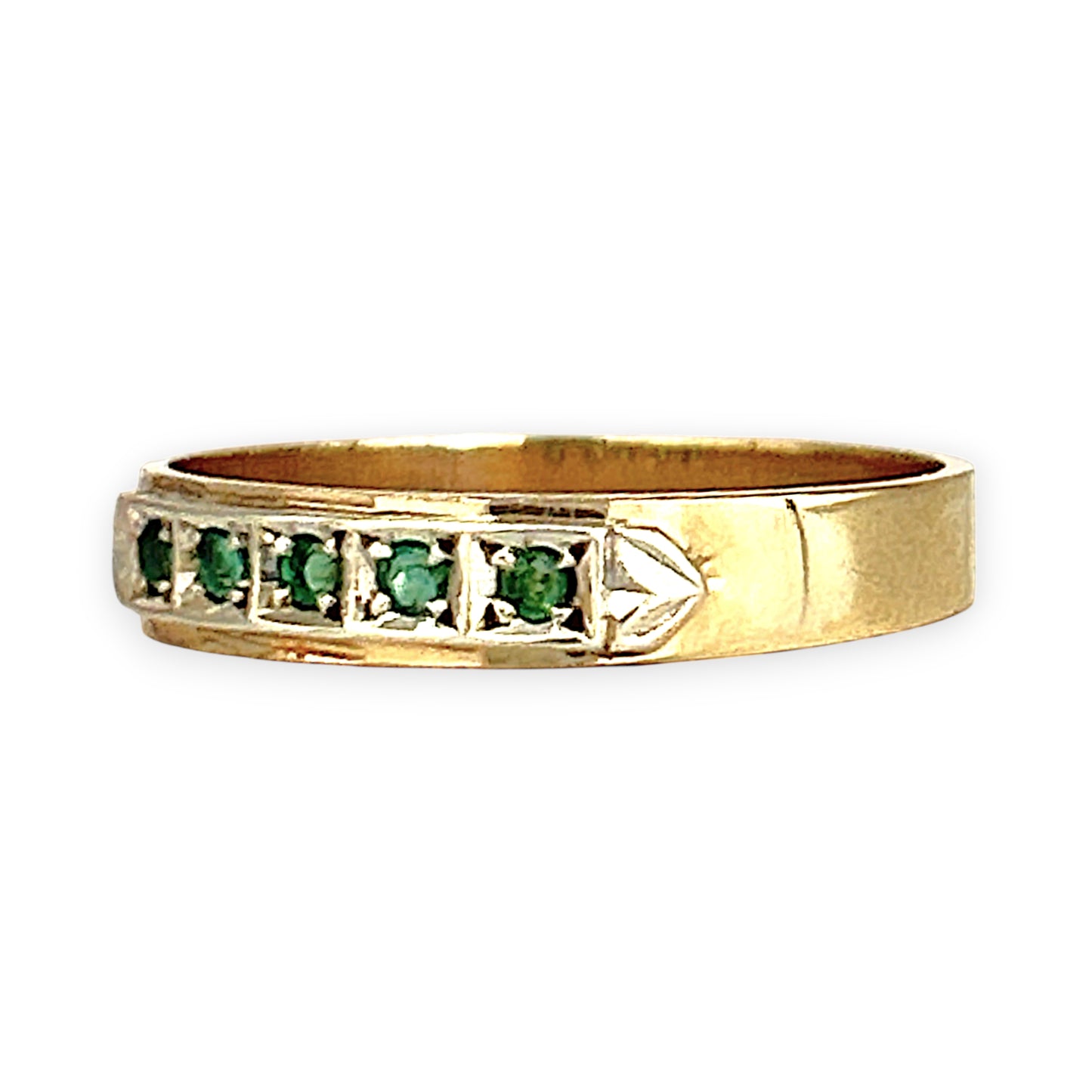 GOLD DEAL | 9ct Y/W Gold Verdant Harmony Ring Size O
