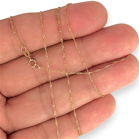 GOLD DEAL | 18ct Gold Singapore Chain 57cm