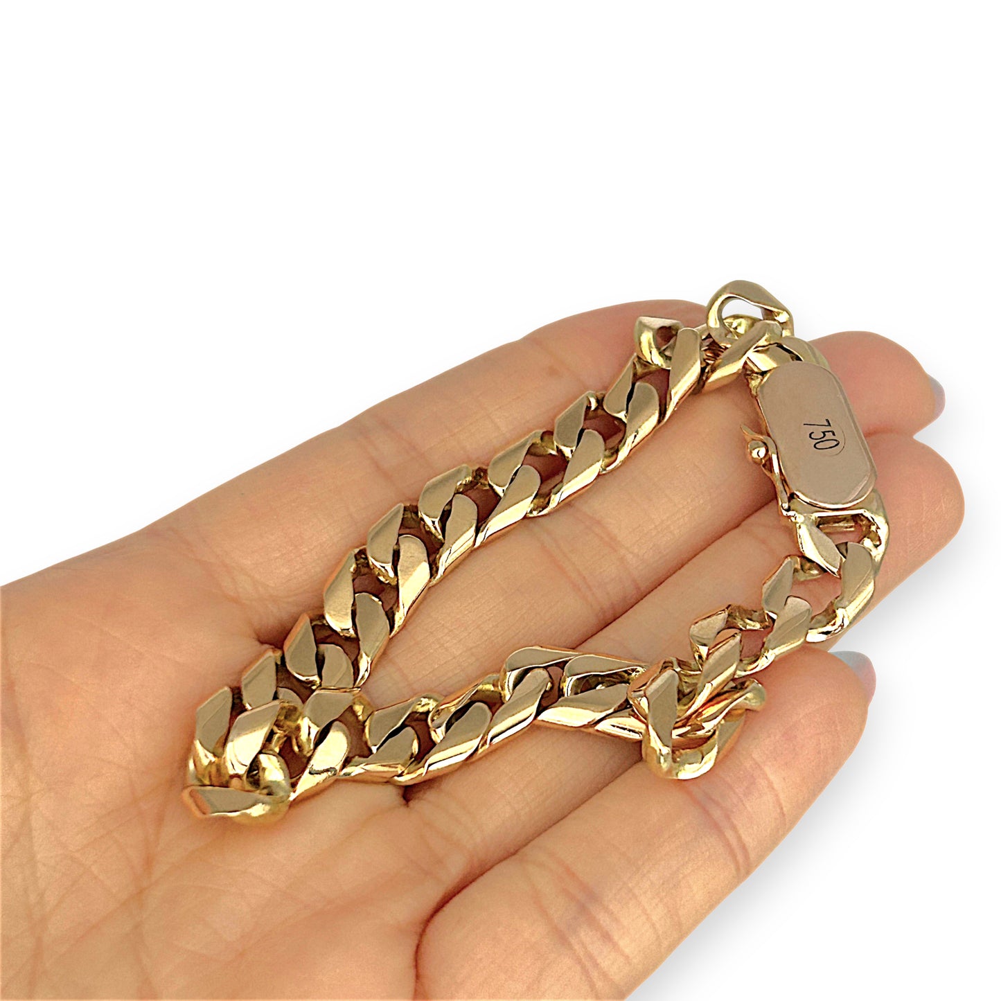 XMAS DEAL | 18kt Gold Chucky Cuban Link Bracelet Valuation $14,000