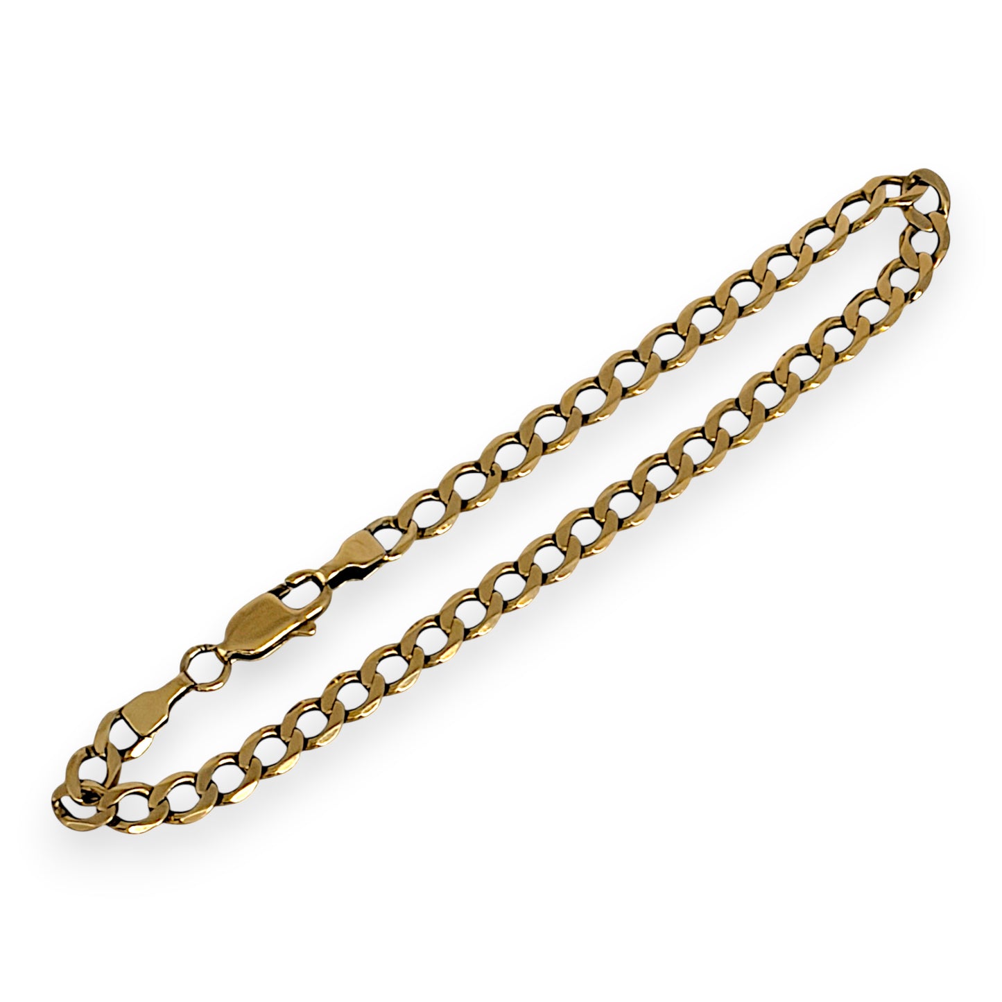 NZGD | 9ct Gold Golden Glide Curb Bracelet 17cm