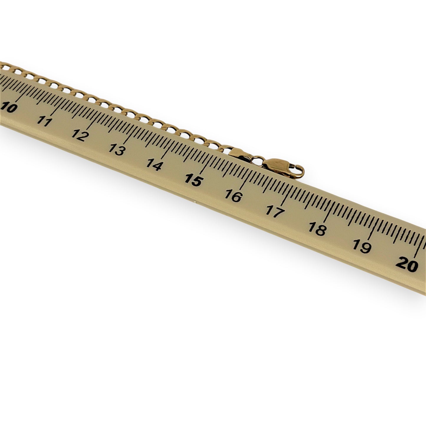 NZGD | 9ct Gold Golden Glide Curb Bracelet 17cm