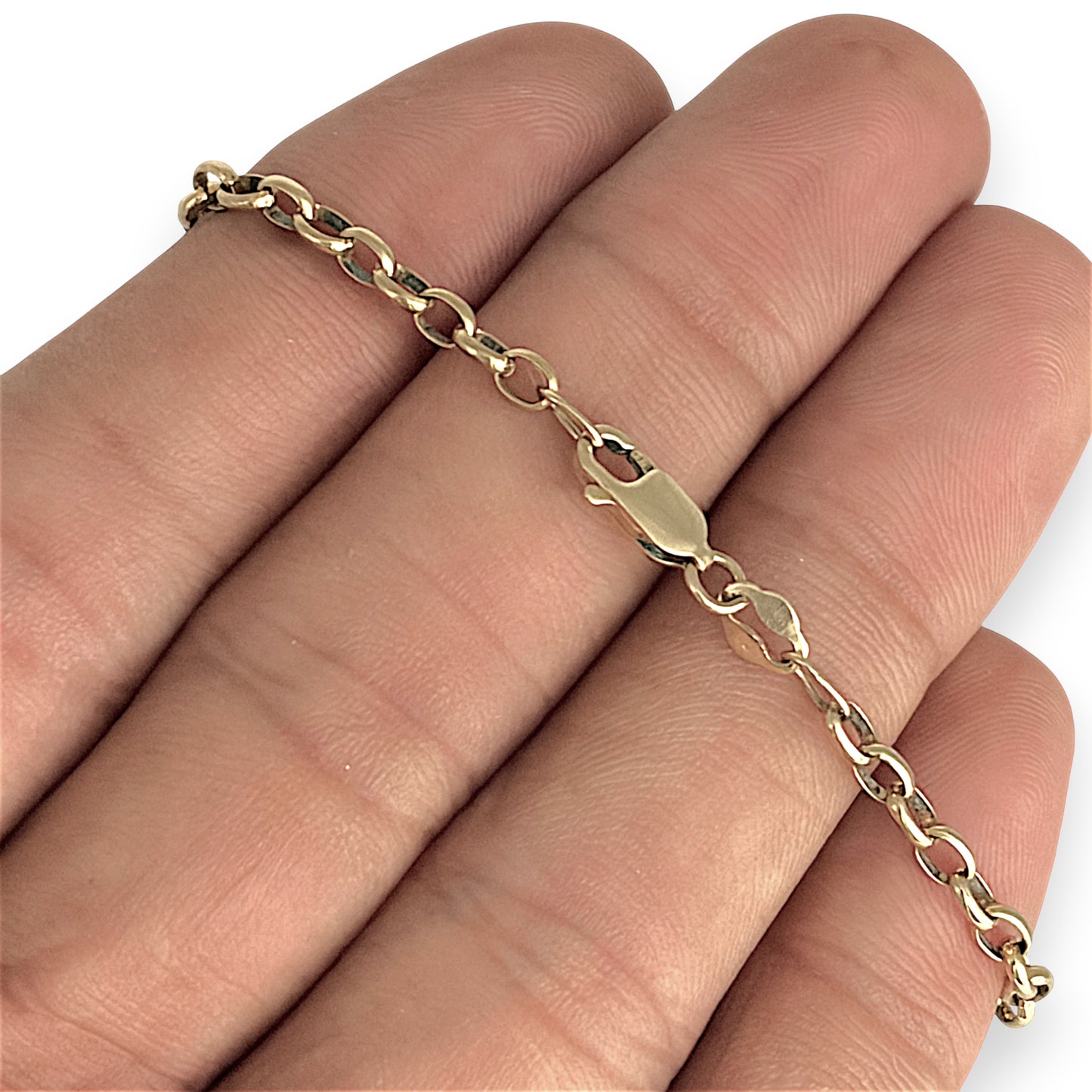NZGD | 9ct Gold Everyday Elegance Belcher Bracelet 15cm