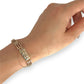 GOLD DEAL | 9kt Gold Vintage Three-Bar Gate Bracelet-Refurbished