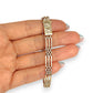 GOLD DEAL | 9kt Gold Vintage Three-Bar Gate Bracelet-Refurbished