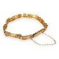 GOLD DEAL | 9kt Gold Vintage Three-Bar Gate Bracelet-Refurbished