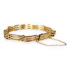 GOLD DEAL | 9kt Gold Vintage Three-Bar Gate Bracelet-Refurbished
