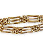 GOLD DEAL | 9kt Gold Vintage Three-Bar Gate Bracelet-Refurbished