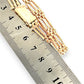 GOLD DEAL | 9kt Gold Vintage Three-Bar Gate Bracelet-Refurbished