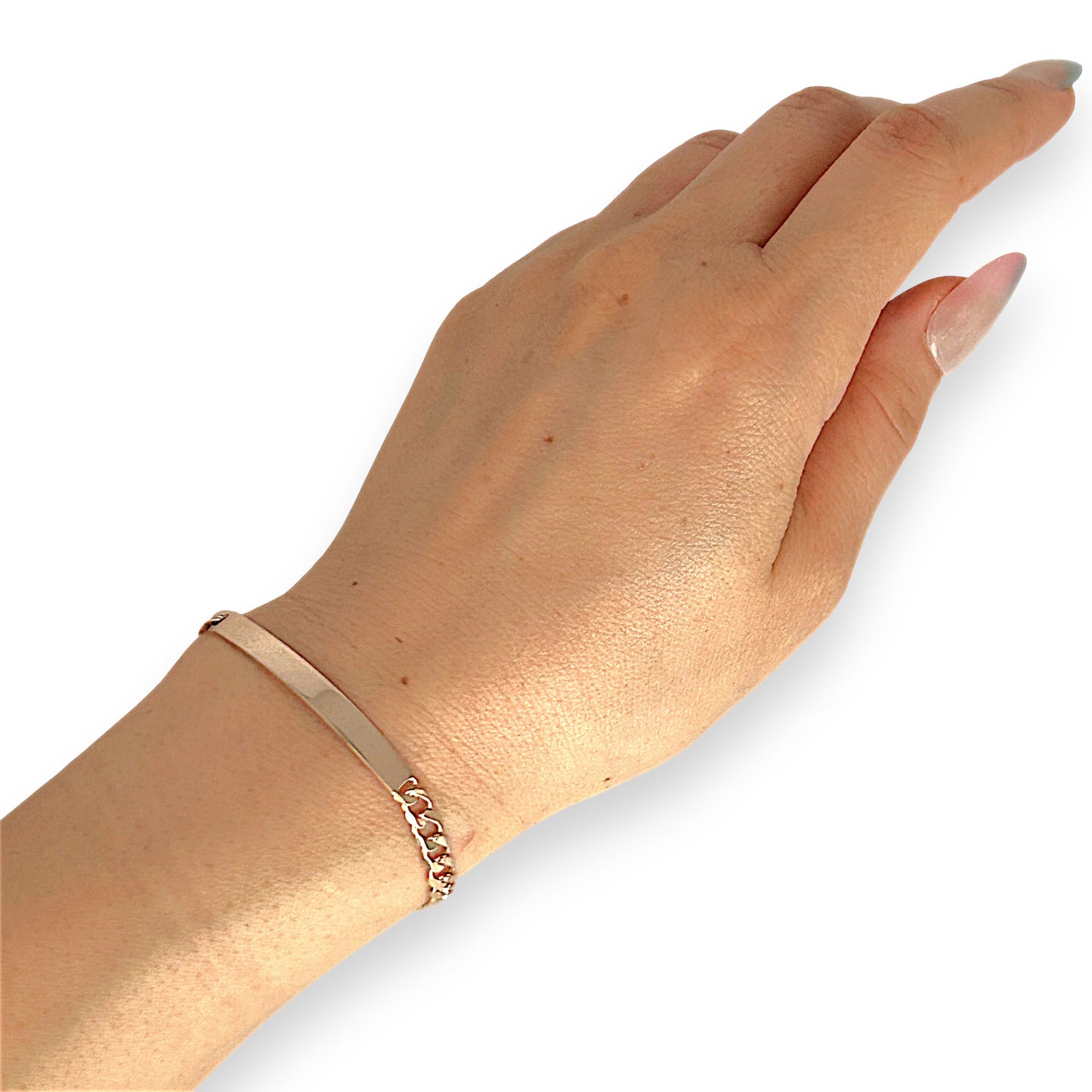 NZGD | 9ct Gold Signature Link UNO AERRE Bracelet-Refurbished