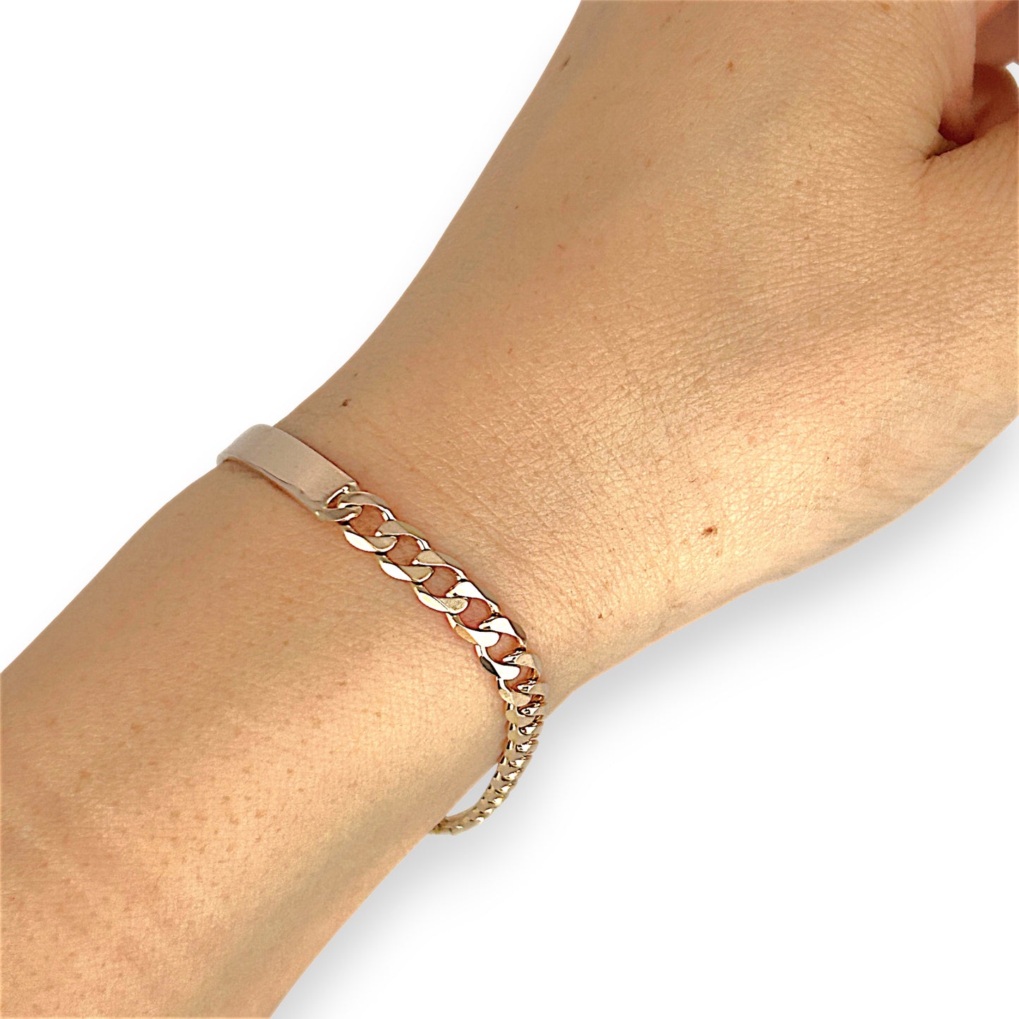 NZGD | 9ct Gold Signature Link UNO AERRE Bracelet-Refurbished