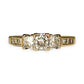 FLASH SALE | 18K Y/W Gold 0.81ct Princess Cuts Diamond Ring Valuation $5,400. R # 177