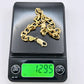 GOLD DEAL | 9kt NZ Gold Sovereign Curb Link Bracelet 22cm