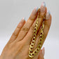 GOLD DEAL | 9kt NZ Gold Sovereign Curb Link Bracelet 22cm
