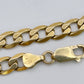 GOLD DEAL | 9kt NZ Gold Sovereign Curb Link Bracelet 22cm