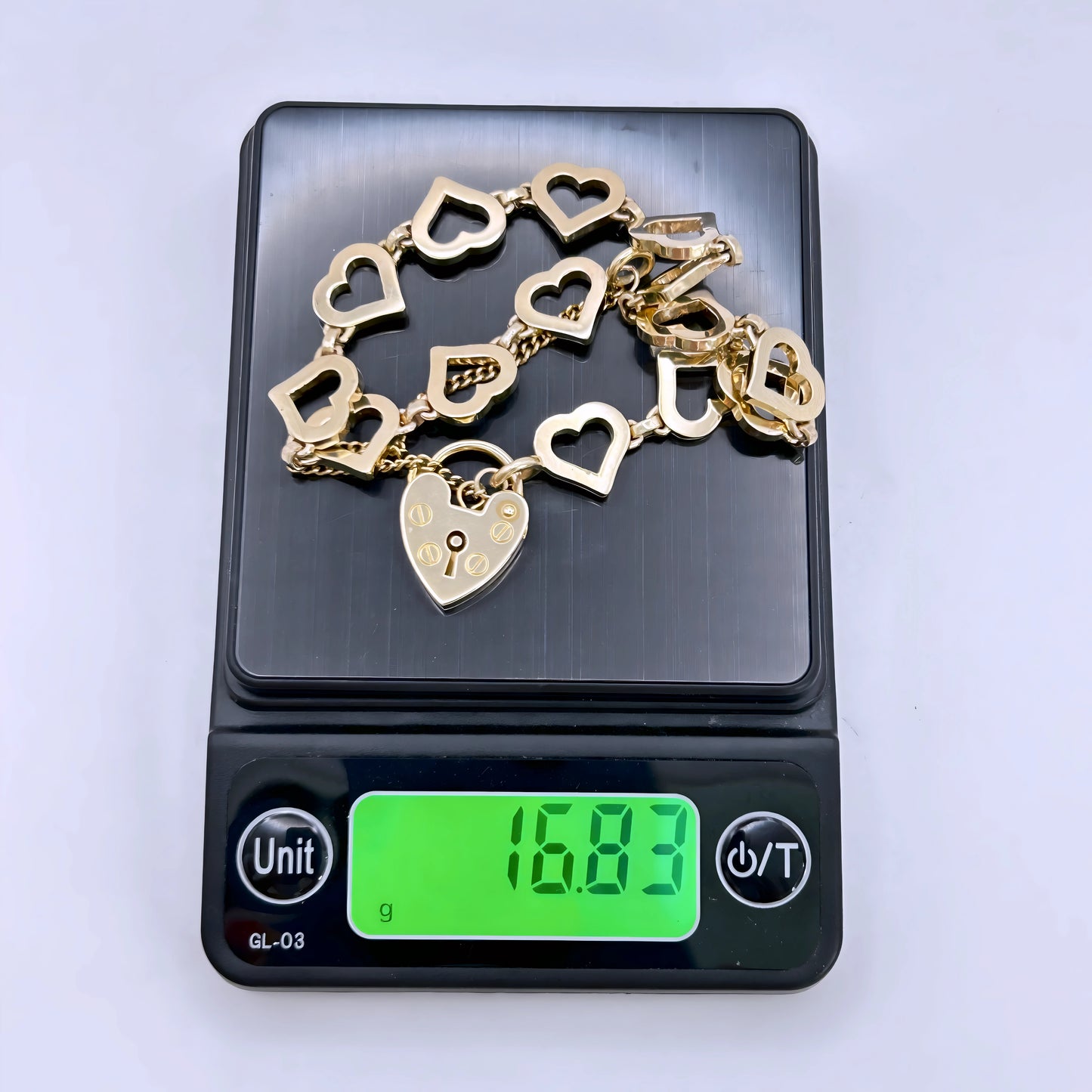 NZGD | 9ct Gold Eternal Heart Bracelet-Refurbished
