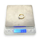 GOLD DEAL | 18ct (18K) Y/W Gold Blue Sapphire & Princess Cut 0.48ct Diamond Ring Size N