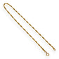 NZGD | 9ct Gold Shimmerline Twist Bracelet / Anklet 24cm