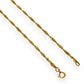 NZGD | 9ct Gold Shimmerline Twist Bracelet / Anklet 24cm