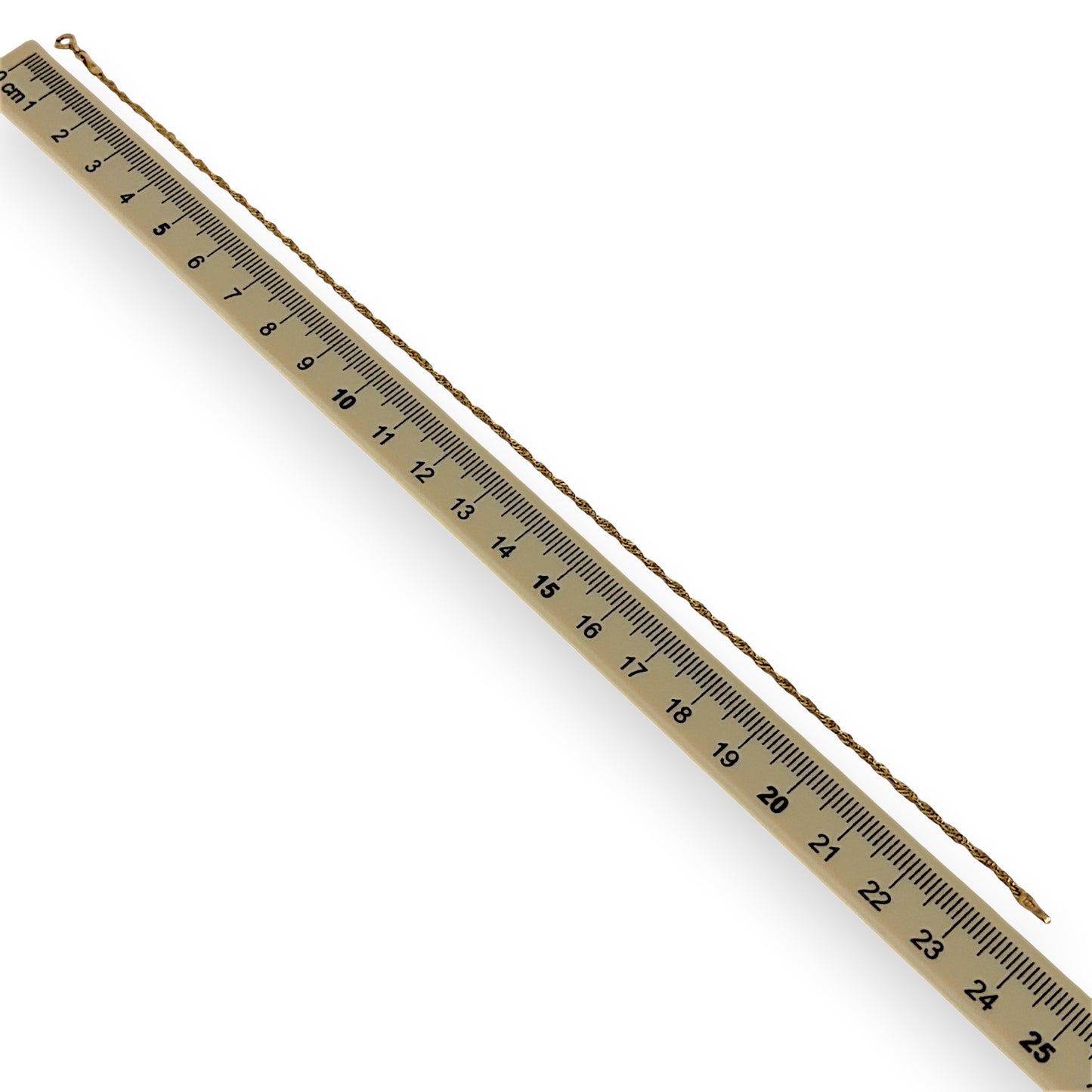 NZGD | 9ct Gold Shimmerline Twist Bracelet / Anklet 24cm