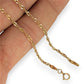 NZGD | 9ct Gold Shimmerline Twist Bracelet / Anklet 24cm