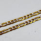 NZGD | 9ct Y/W Gold Link & Luxe – Figaro Bracelet 25cm