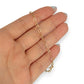 GOLD DEAL | 9kt Gold Golden Petal Oval Bracelet 18cm