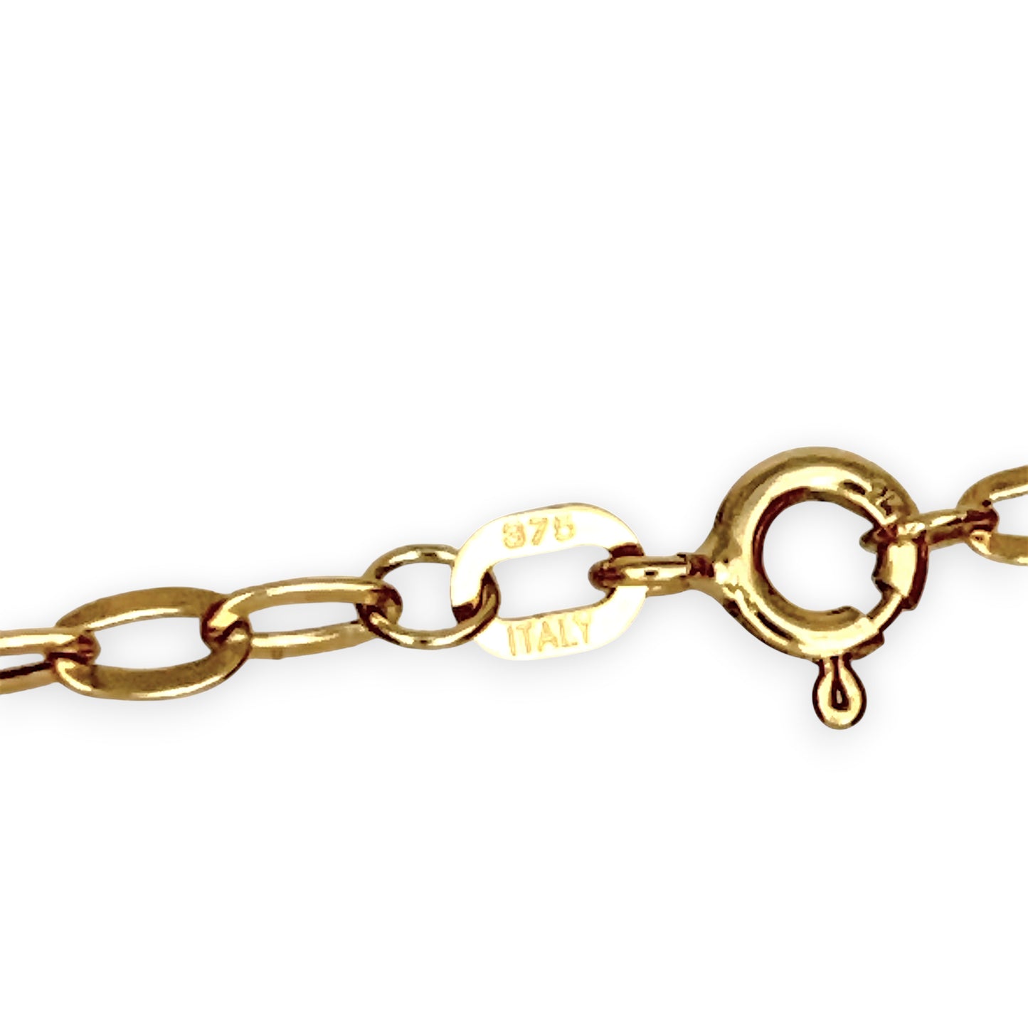 GOLD DEAL | 9kt Gold Golden Petal Oval Bracelet 18cm