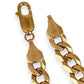NZGD | 9ct Gold Solstice Edge‑Cut Curb Link Bracelet 21cm