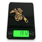 NZGD | 9ct Gold Solstice Edge‑Cut Curb Link Bracelet 21cm