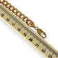 NZGD | 9ct Gold Solstice Edge‑Cut Curb Link Bracelet 21cm