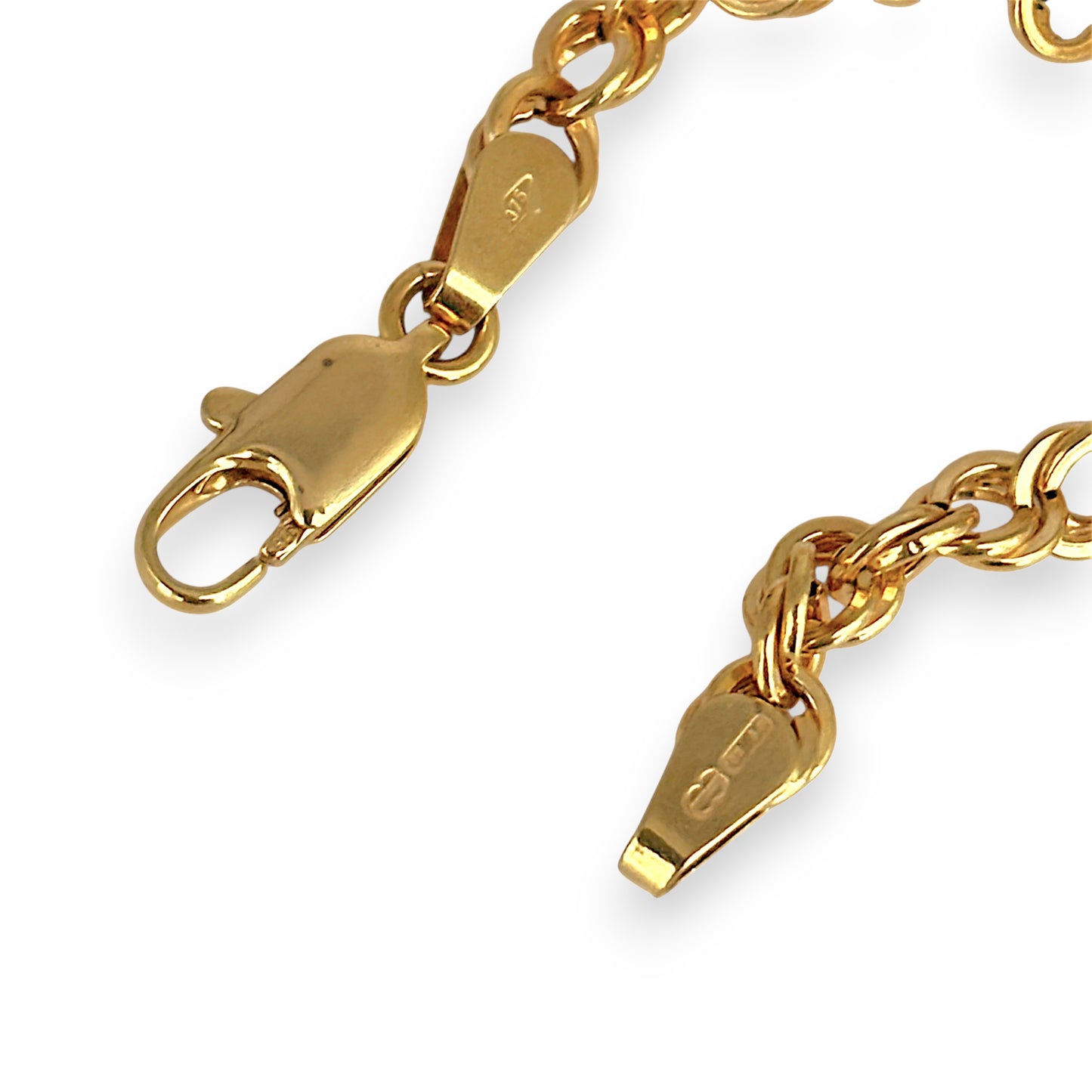 NZGD | 9ct Gold UNOAERRE Verona Link Bracelet 19cm