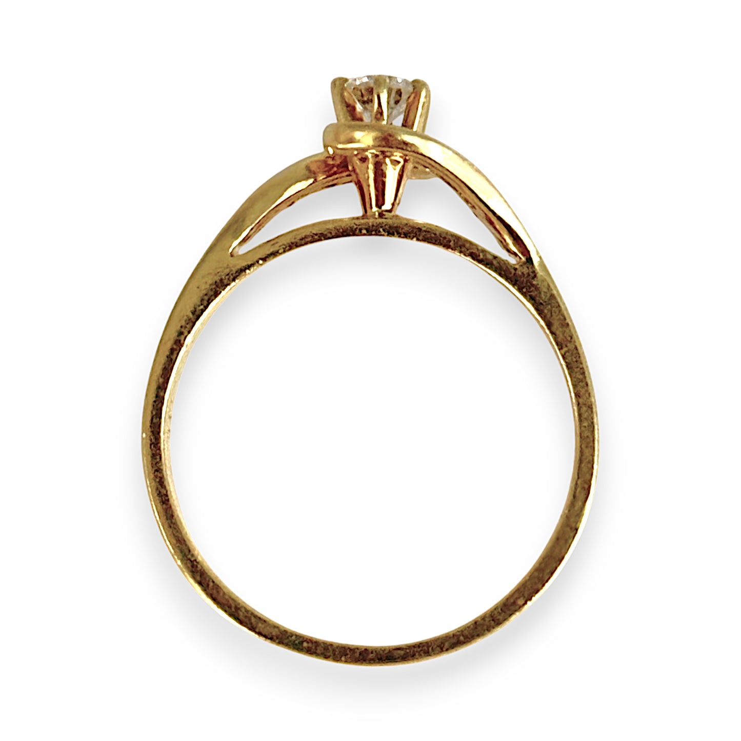 18ct Gold Stunning V Setting Diamond Set Ring Valuation $3,450. R # 179