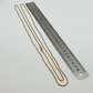NZGD | 9ct Gold Flat Round Link Chain 132cm