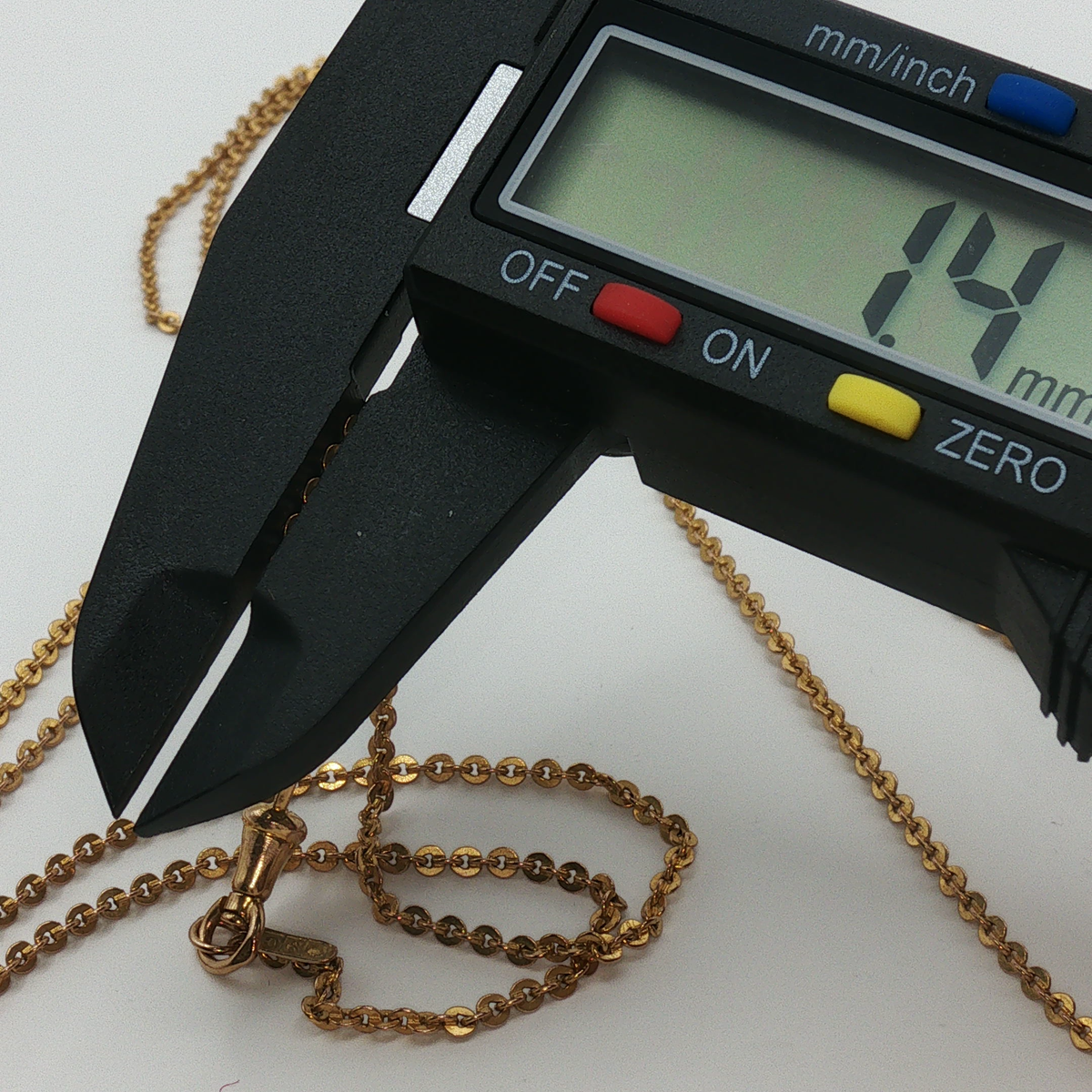 NZGD | 9ct Gold Flat Round Link Chain 132cm