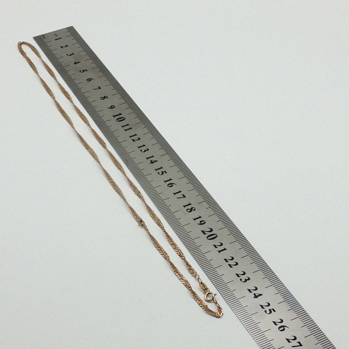 NZGD | 9ct Gold Delicate Twisted Chain 49cm
