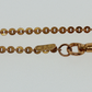 NZGD | 9ct Gold Flat Round Link Chain 132cm