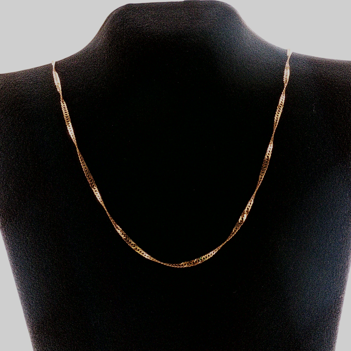NZGD | 9ct Gold Delicate Twisted Chain 49cm