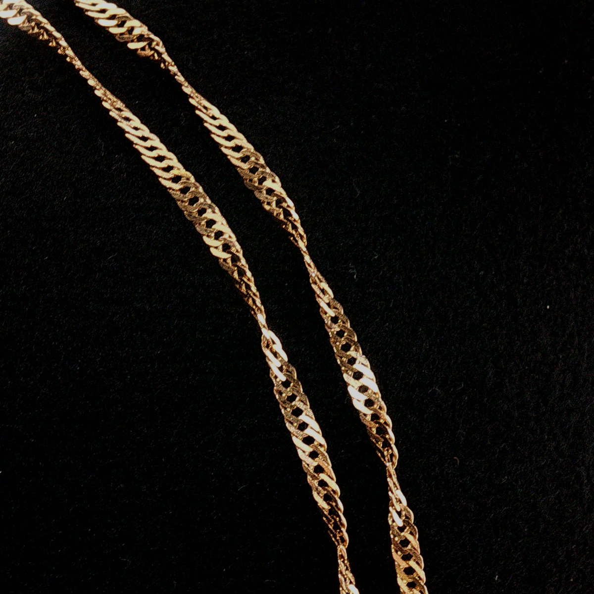 NZGD | 9ct Gold Delicate Twisted Chain 49cm