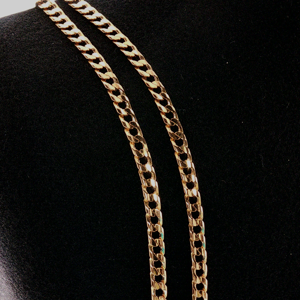 NZGD | 9ct Gold Modern Cuban Link Chain 60cm