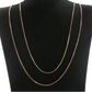 NZGD | 9ct Gold Flat Round Link Chain 132cm
