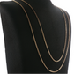 NZGD | 9ct Gold Flat Round Link Chain 132cm